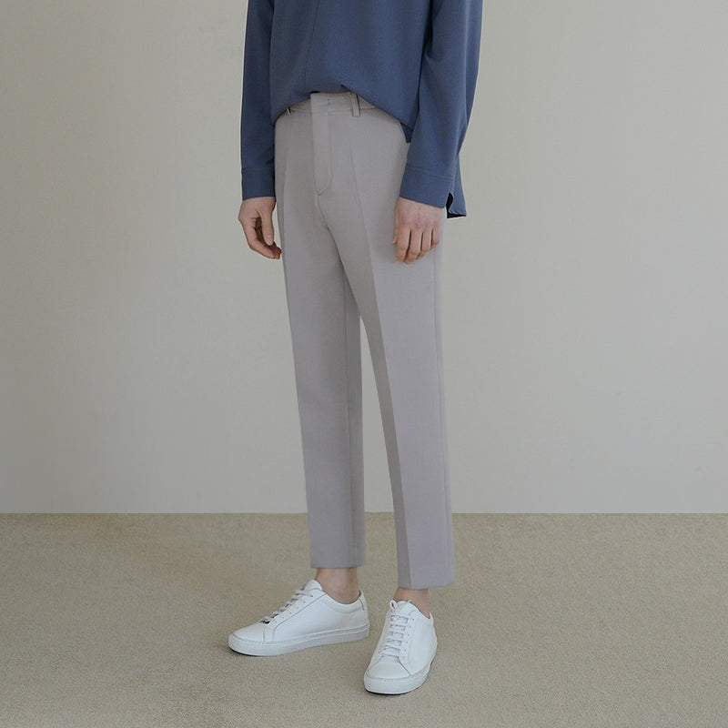 Slim Fit Tapered Suit Pants Wrinkle Free