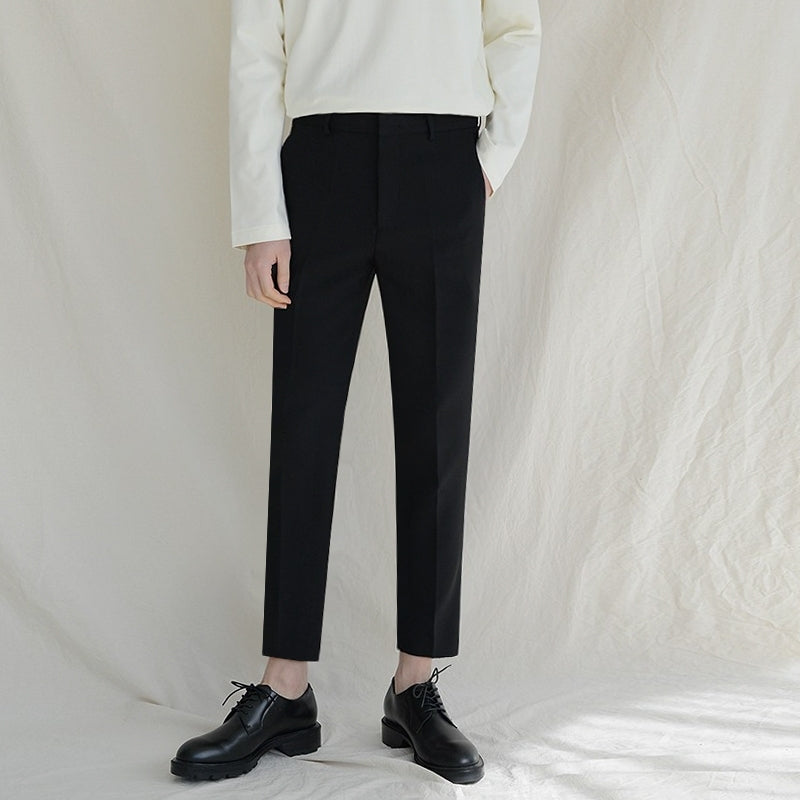 Slim Fit Tapered Suit Pants Wrinkle Free