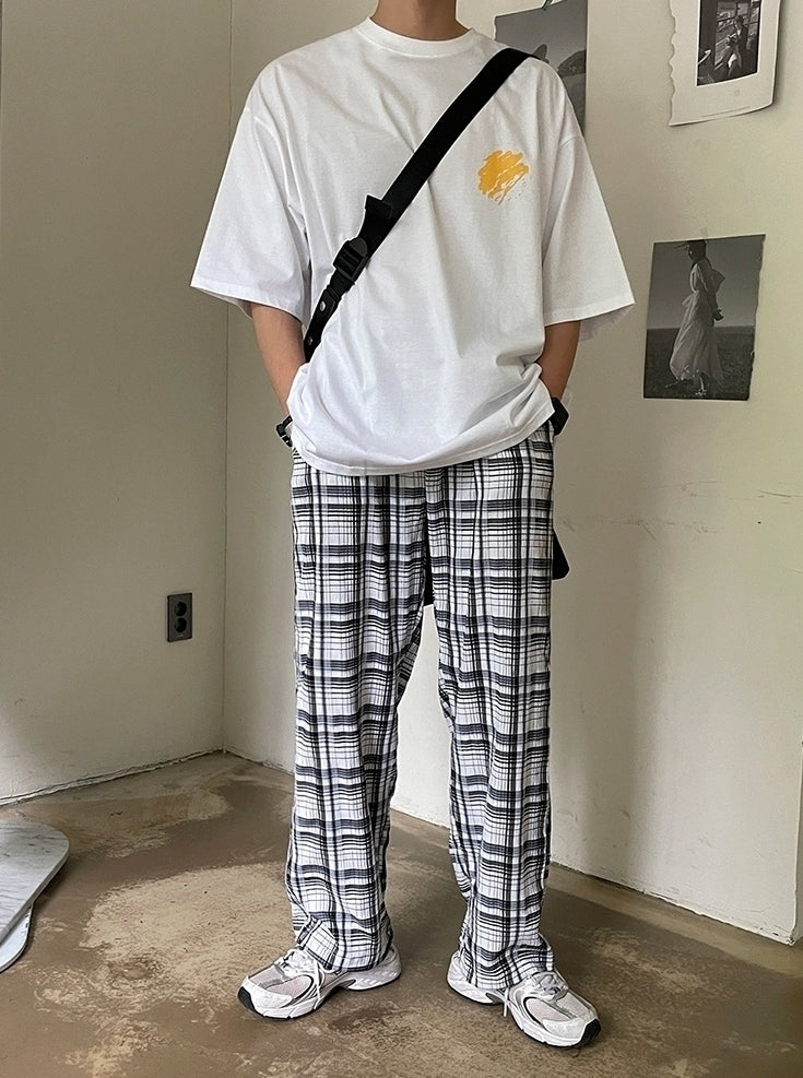Smiley Graffiti Print Loose T-Shirt