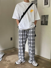 Smiley Graffiti Print Loose T-Shirt