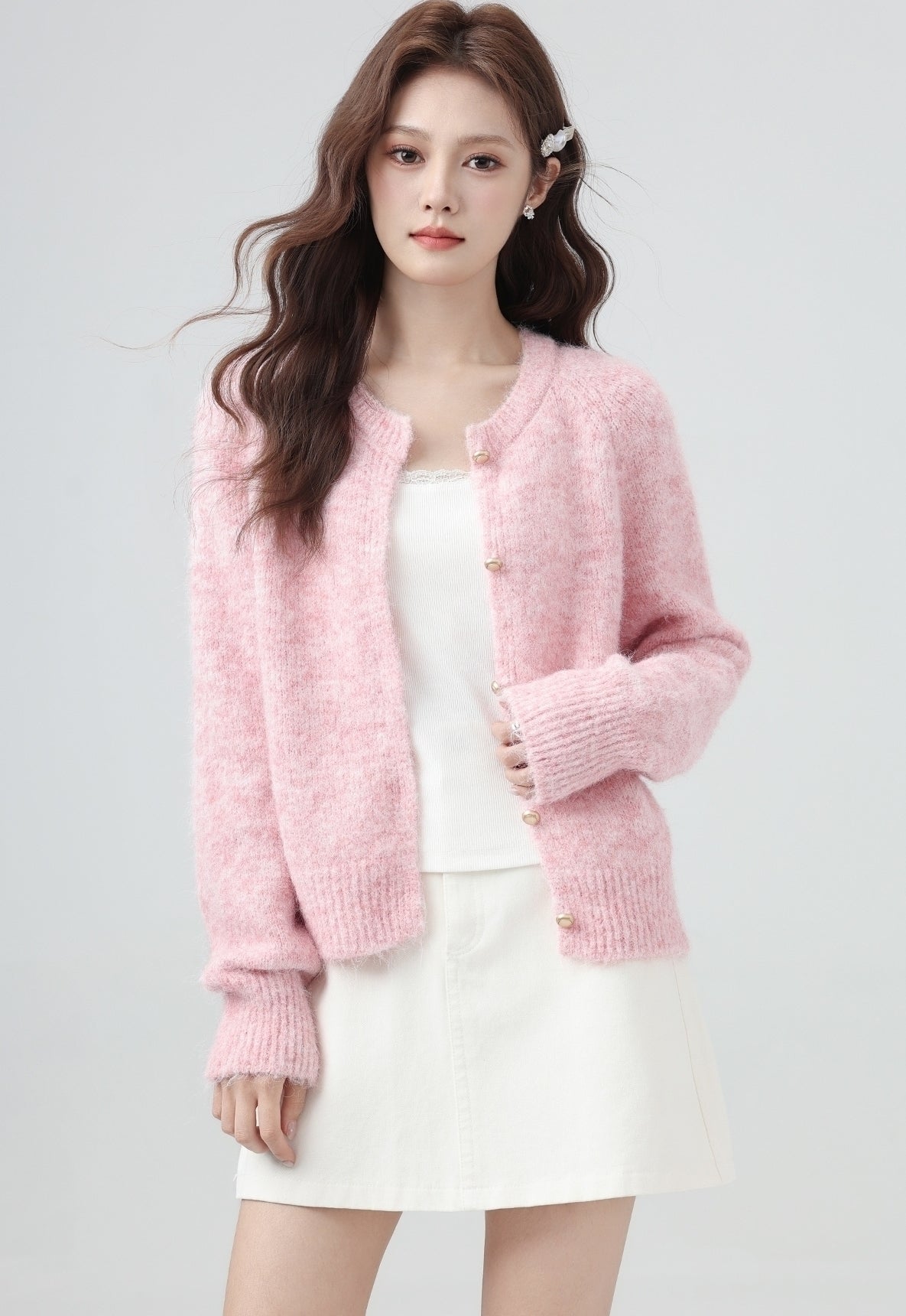 Soft Knit Cardigan Sweater Cozy Autumn Winter Style
