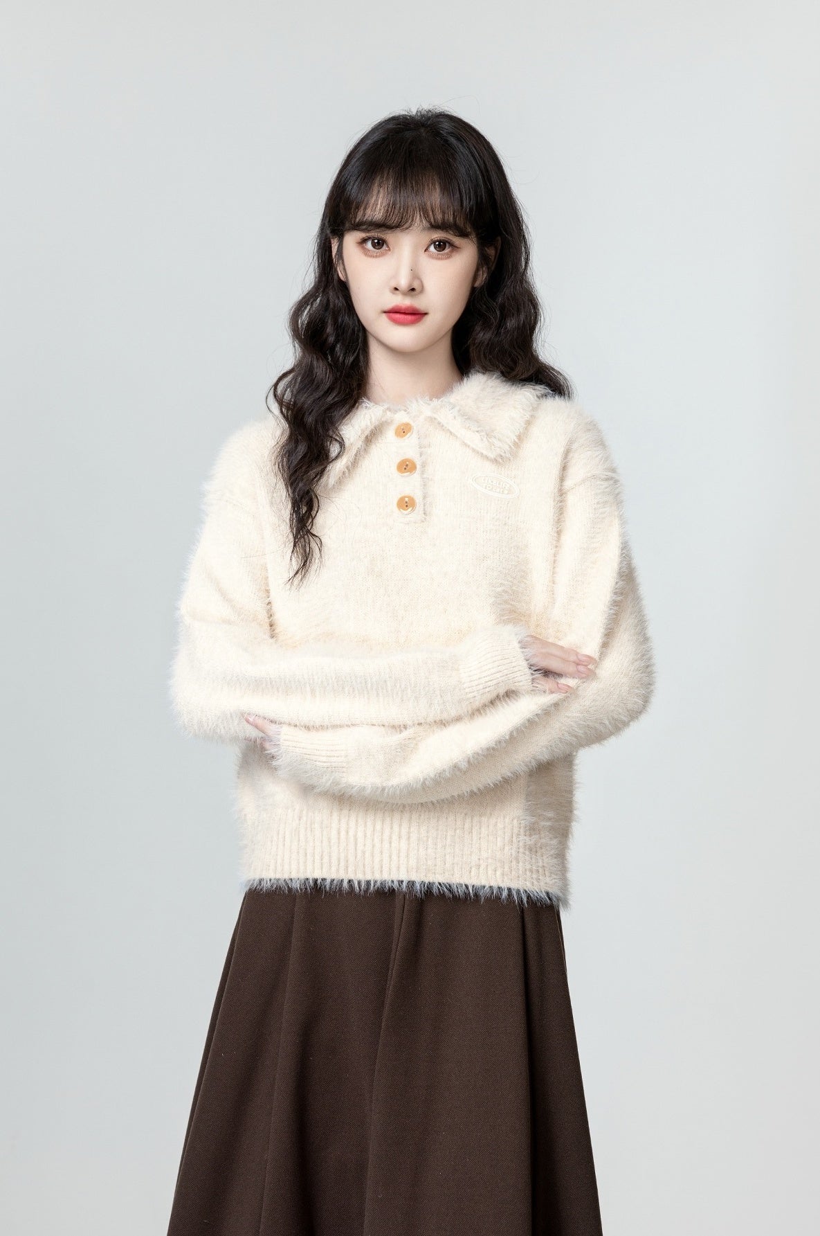 Soft Knit Polo Sweater