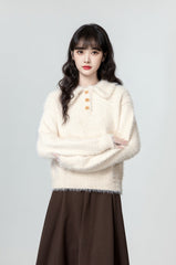 Soft Knit Polo Sweater