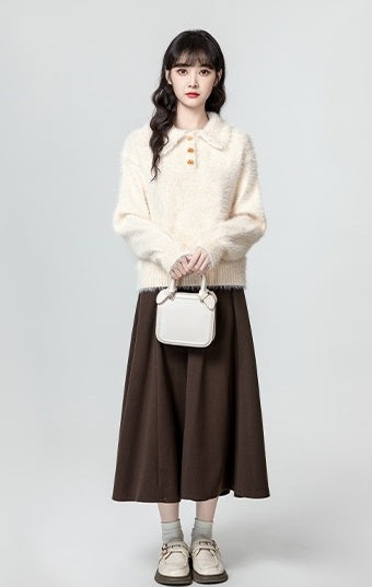 Soft Knit Polo Sweater