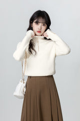 Soft Knit Fur-Lined Sweater