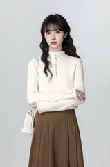 Soft Knit Fur-Lined Sweater