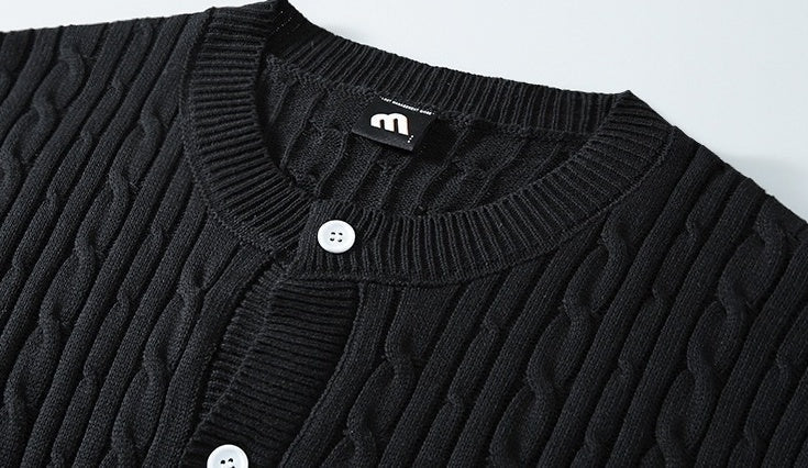 Soft Knit Short Sleeve Cardigan Sweater