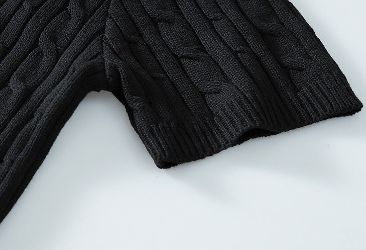 Soft Knit Short Sleeve Cardigan Sweater