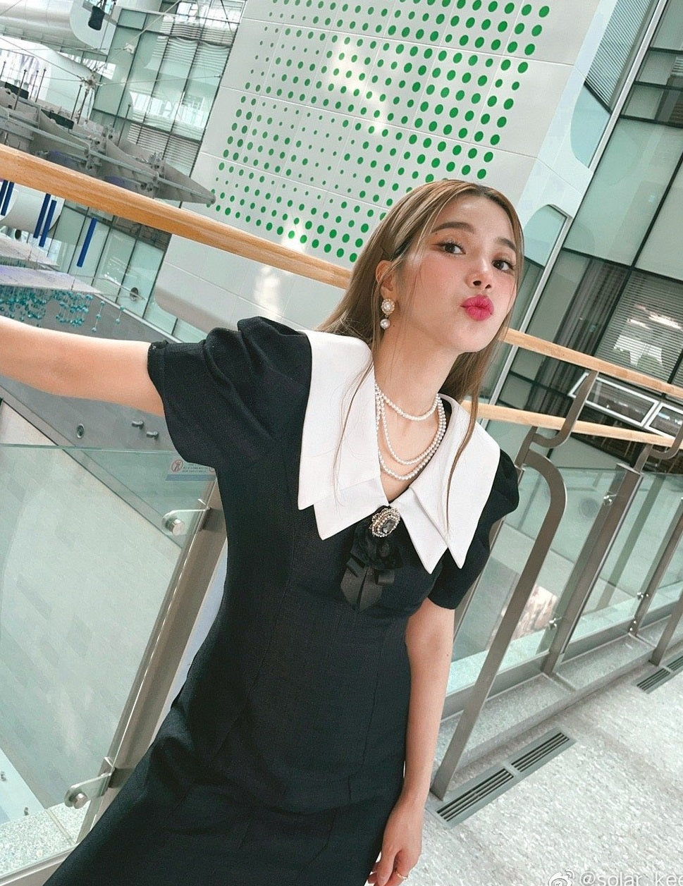 Black Mermaid Tail Dress