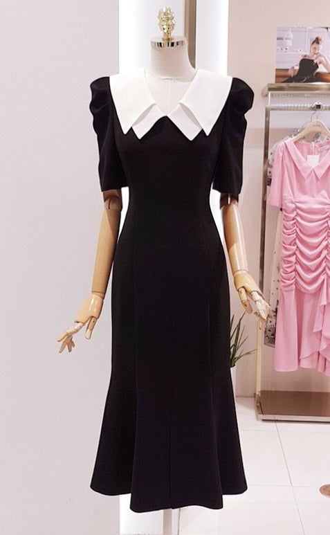Black Mermaid Tail Dress