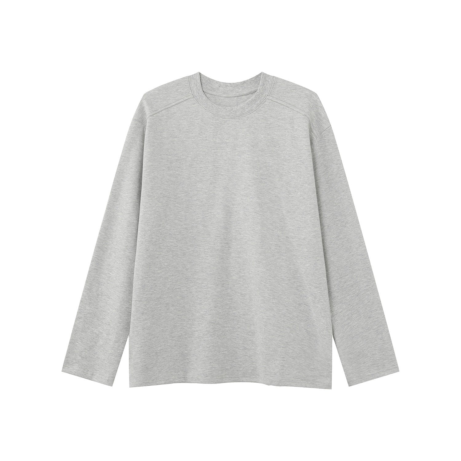 Solid Color Long Sleeve Casual Base Layer Shirt