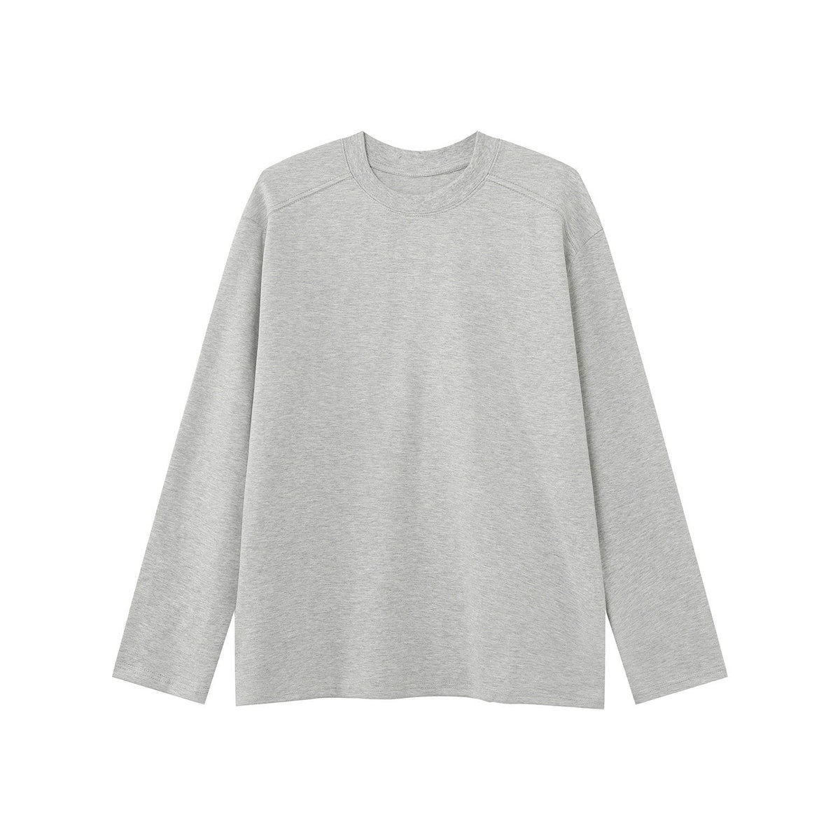 Solid Color Long Sleeve Casual Base Layer Shirt