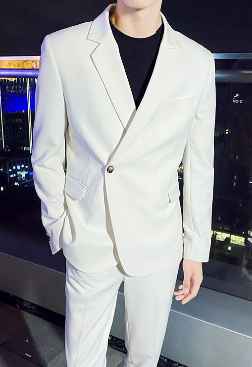 Grey Asymmetrical Suit Jacket