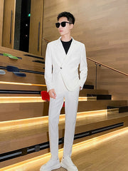 Grey Asymmetrical Suit Jacket