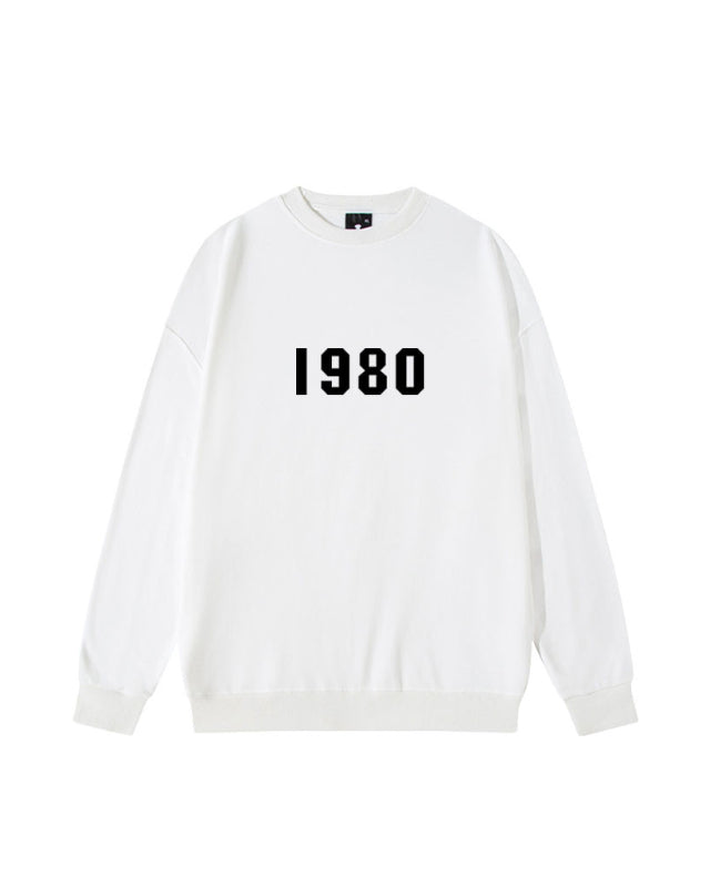 White 1980 Crewneck Sweatshirt