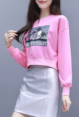 Pink Mind Detergent Cropped Sweatshirt
