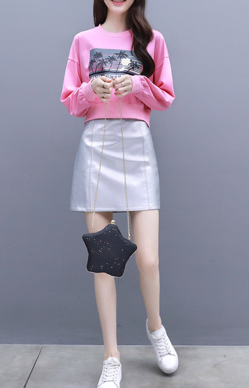 Pink Mind Detergent Cropped Sweatshirt