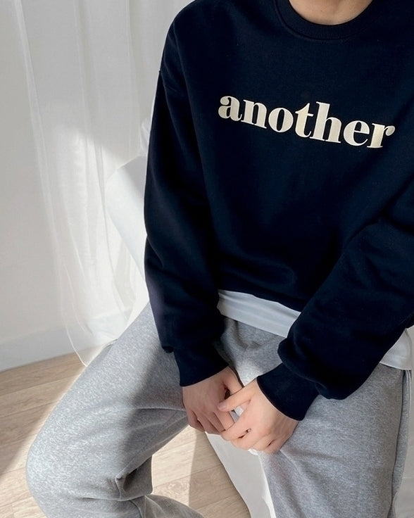 Spring Letter Print Casual Pullover Sweatshirt