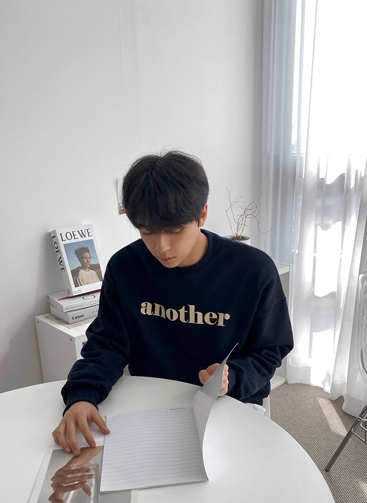 Spring Letter Print Casual Pullover Sweatshirt