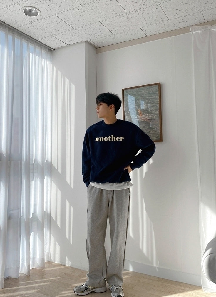 Spring Letter Print Casual Pullover Sweatshirt