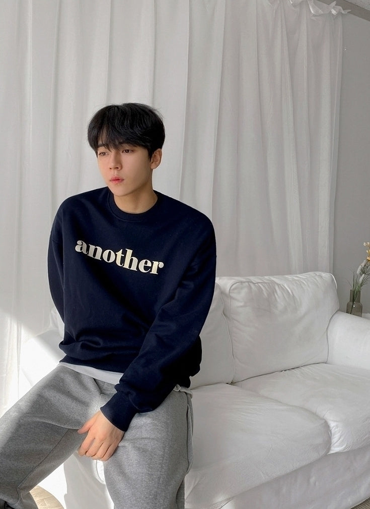 Spring Letter Print Casual Pullover Sweatshirt