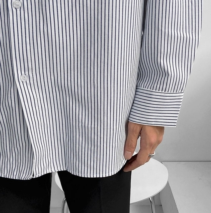 Striped Casual Long Sleeve Shirt