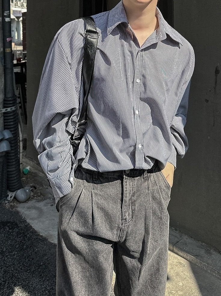 Striped Casual Long Sleeve Shirt