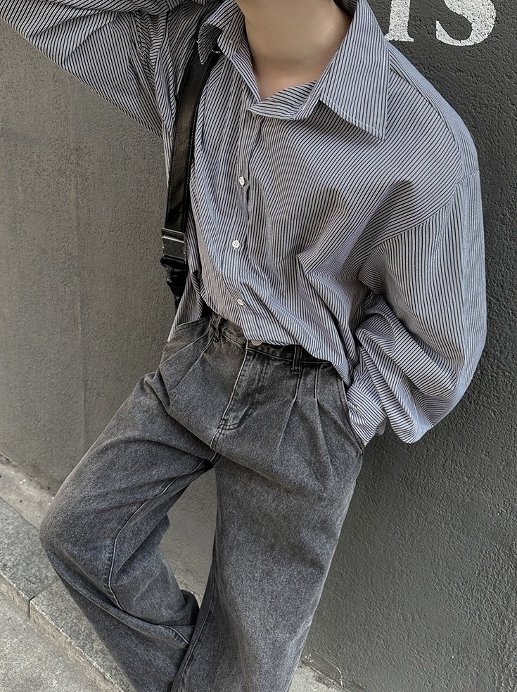 Striped Casual Long Sleeve Shirt