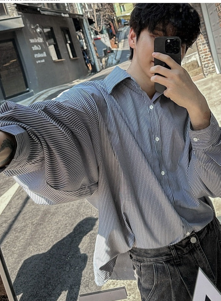 Striped Casual Long Sleeve Shirt