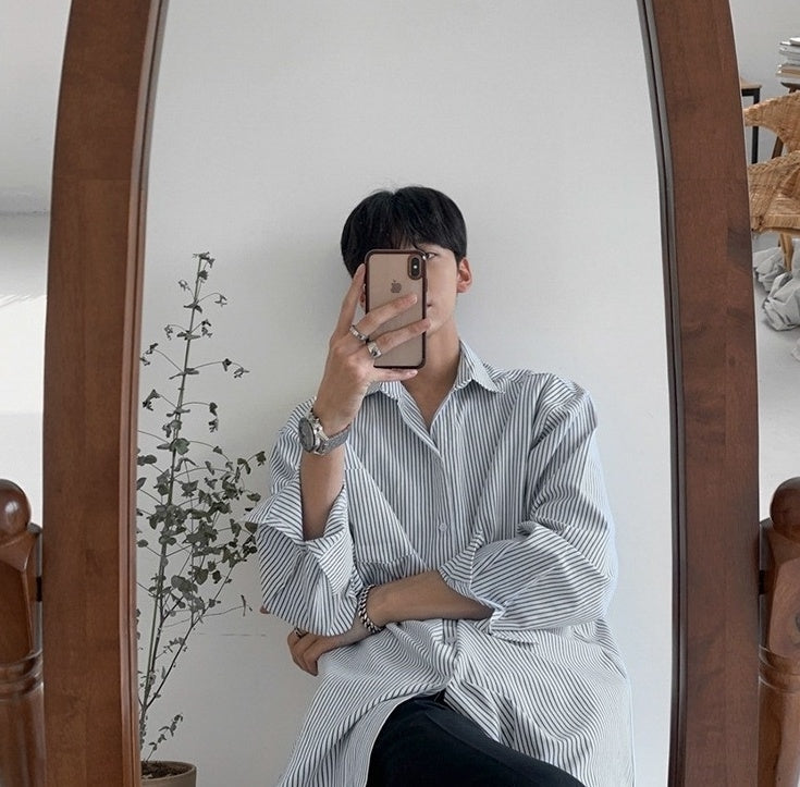 Striped Casual Long Sleeve Shirt