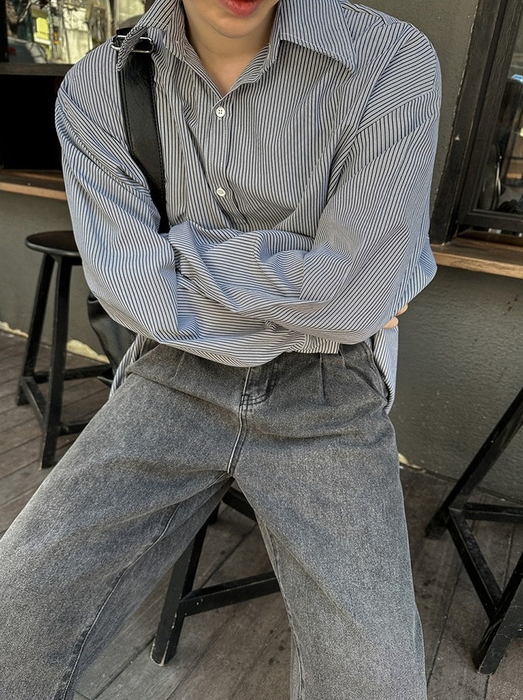 Striped Casual Long Sleeve Shirt