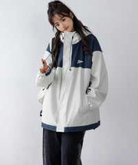 Striped Casual Loose Fit Jacket For Spring And Autumn
