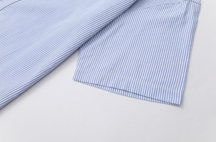 Striped Casual Short Sleeve Shirt