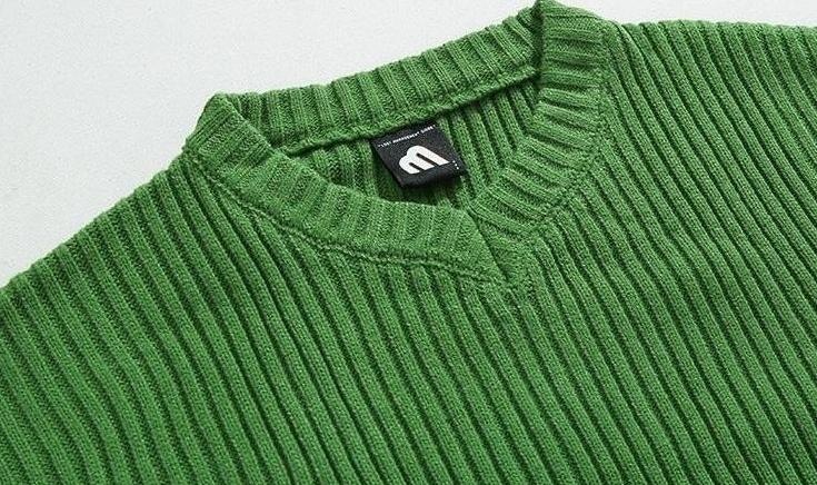 Striped Knit Pullover Sweater