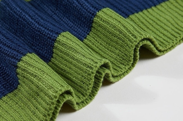 Striped Knit Sweater Cozy Style