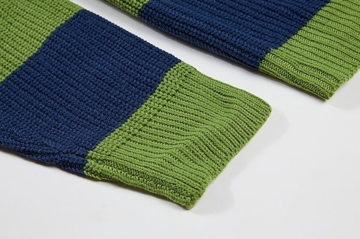Striped Knit Sweater Cozy Style