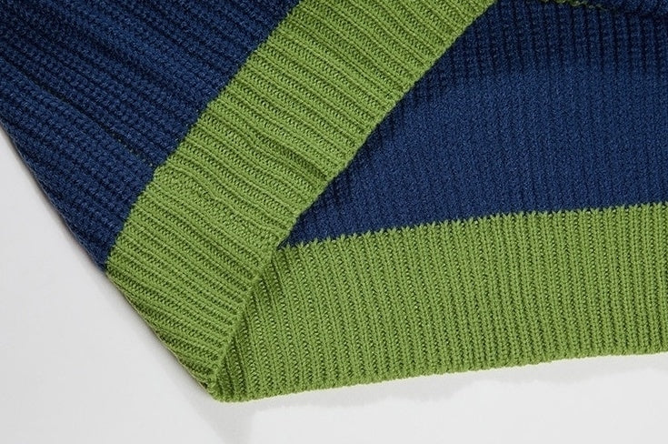 Striped Knit Sweater Cozy Style