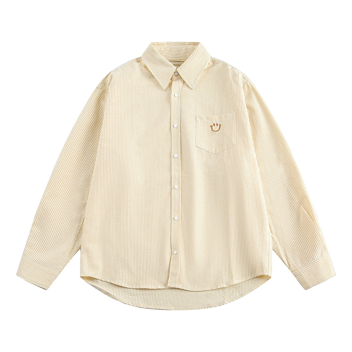 Striped Long Sleeve Casual Shirt Korean Style
