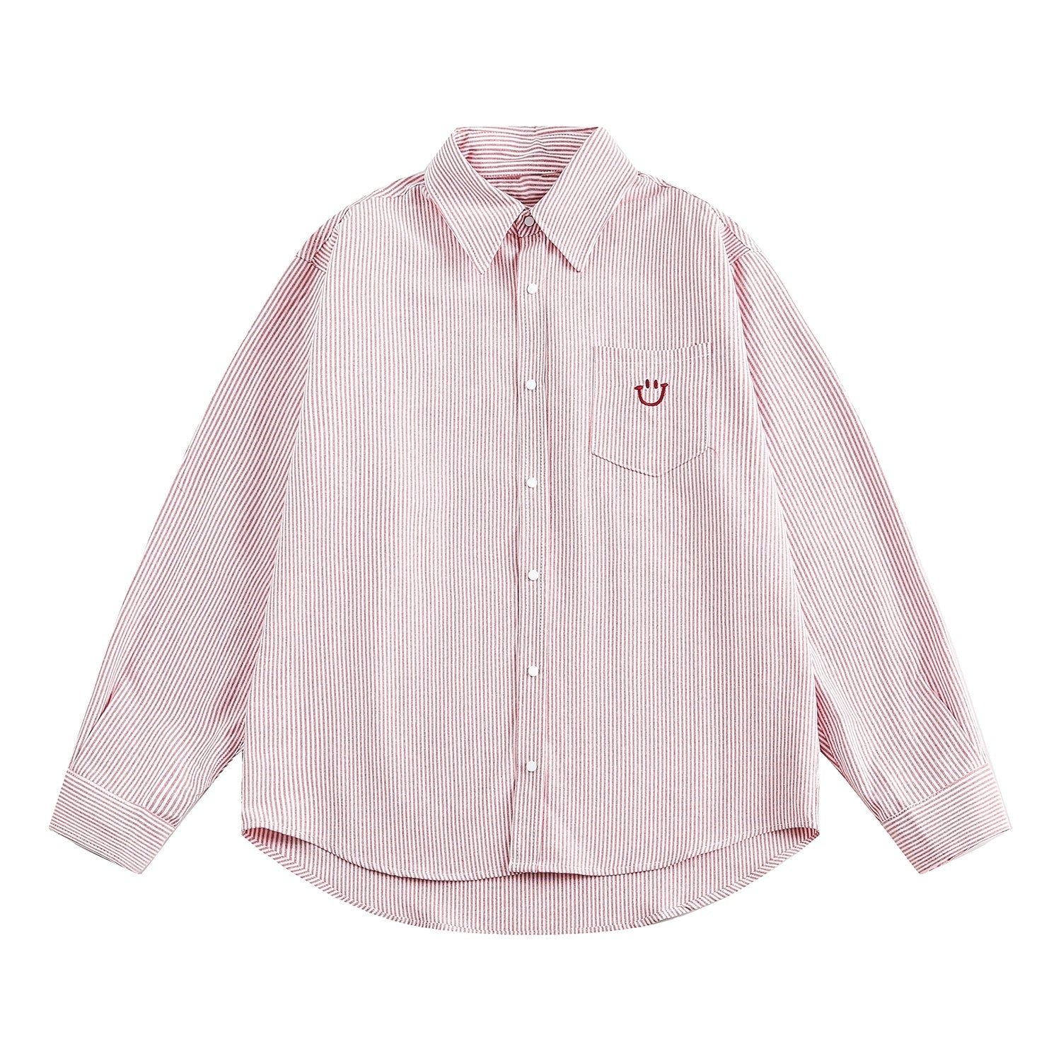 Striped Long Sleeve Casual Shirt Korean Style