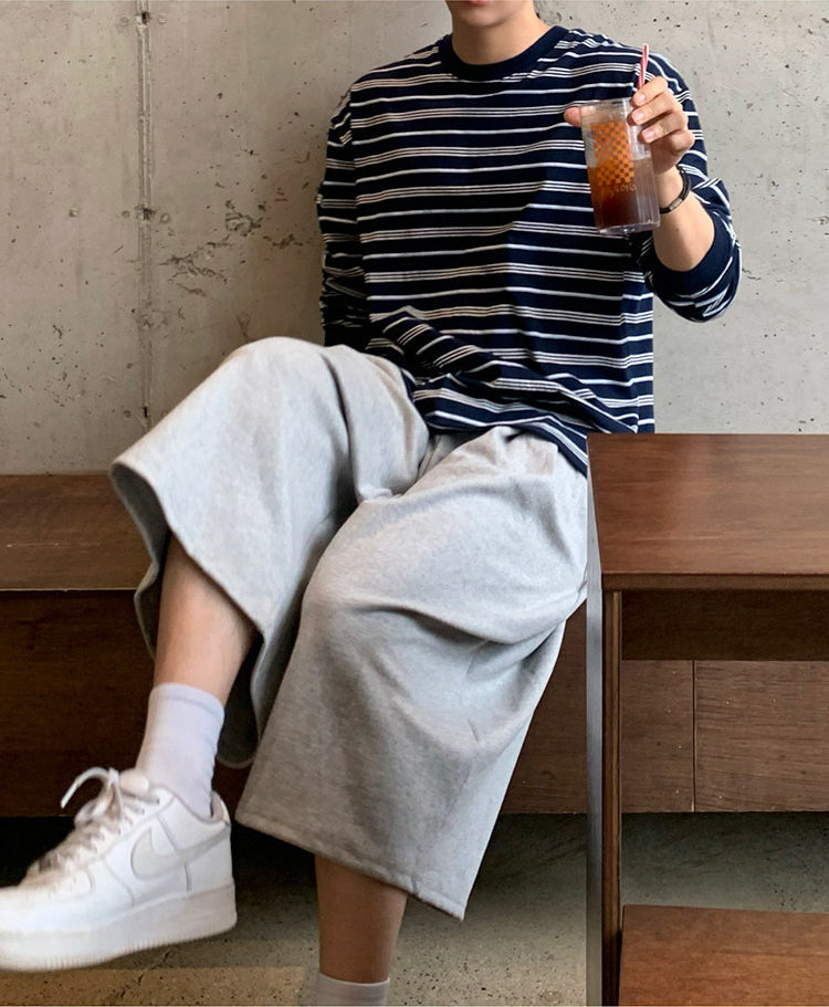 Style Striped Long Sleeve Casual Top