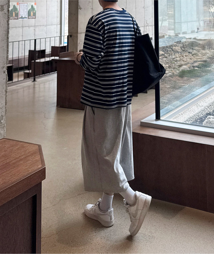Style Striped Long Sleeve Casual Top
