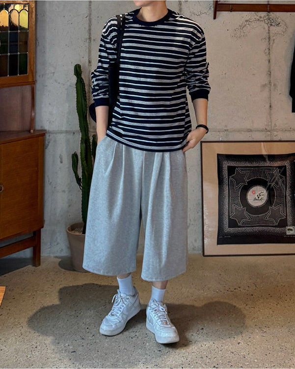 Striped Long Sleeve Casual Top