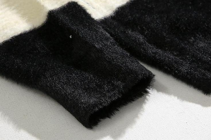 Striped Mohair Knit Sweater