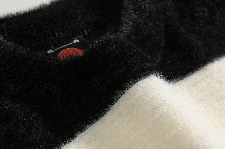 Striped Mohair Knit Sweater