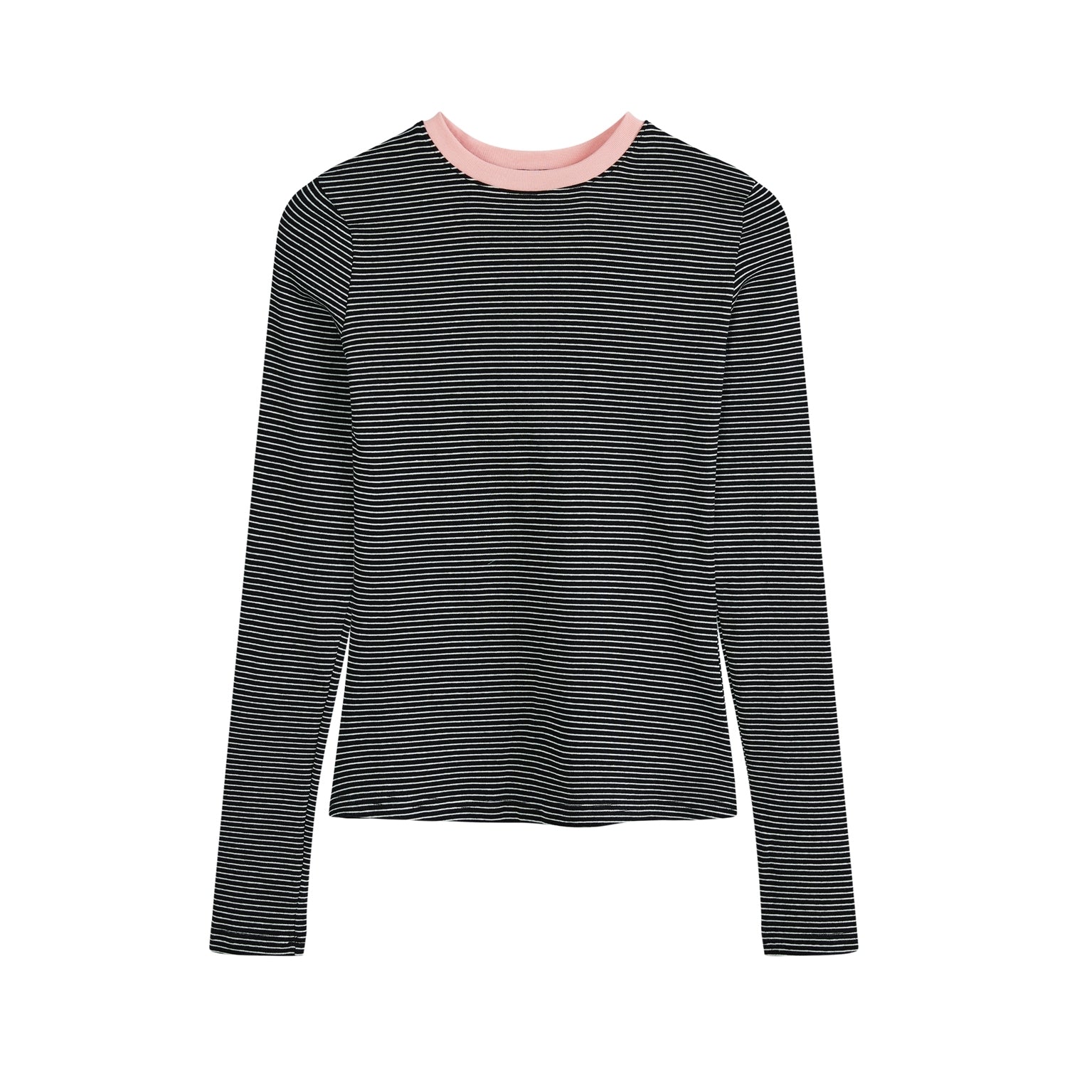 Striped Patchwork Long Sleeve Casual Top