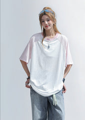 Striped Raglan Sleeve Sun Protection Top