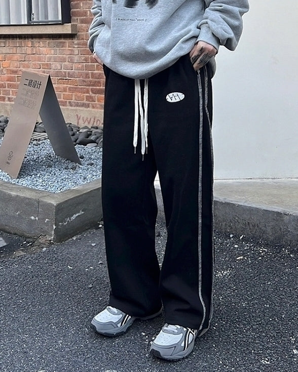 Striped Relaxed Fit Casual Trousers