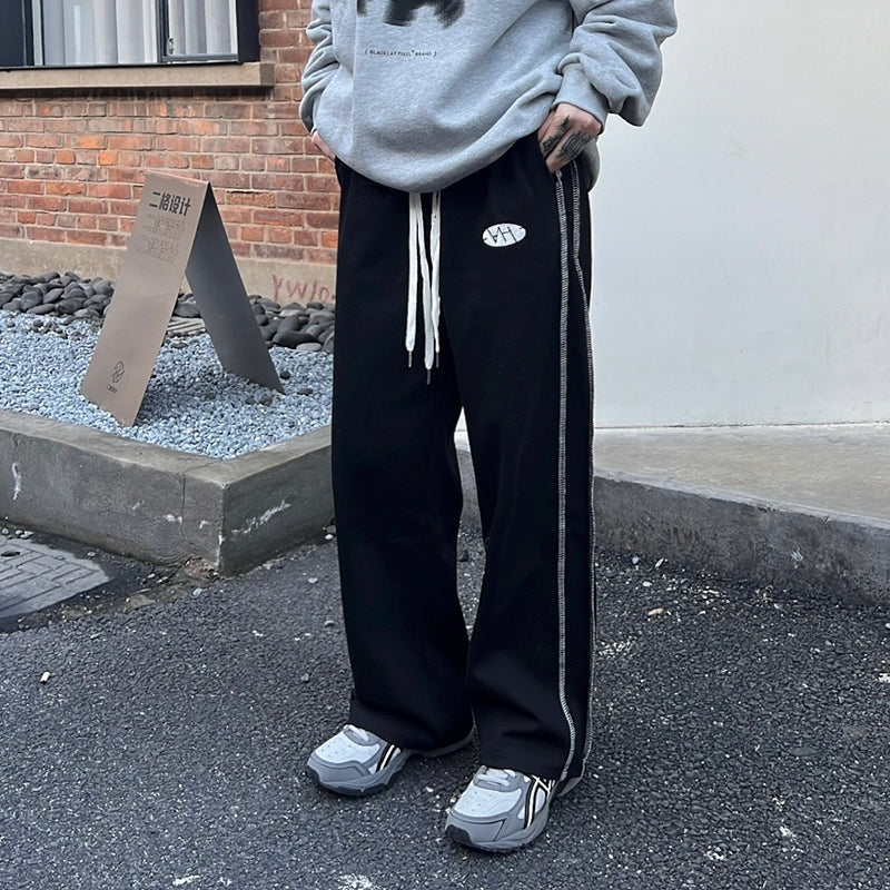 Striped Relaxed Fit Casual Trousers
