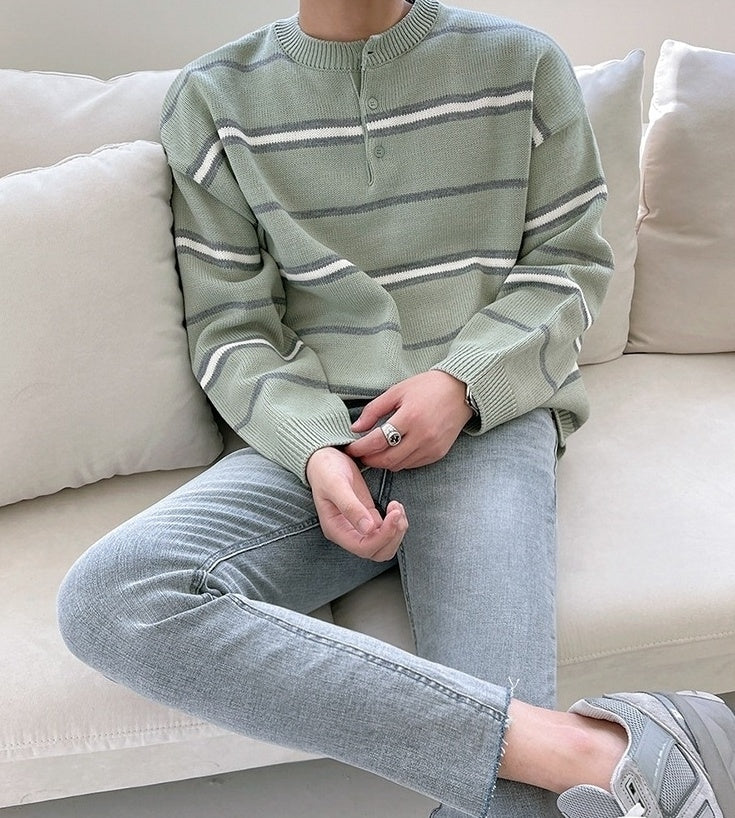 Striped Relaxed Fit Sweater