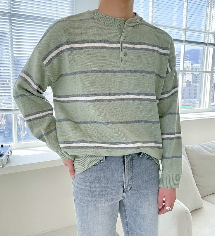 Striped Relaxed Fit Sweater